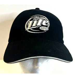 Miller Lite Harley Davidson 100th Anniversary Adjustable Baseball Cap Black